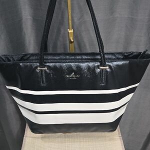 Kate Spade Storybook Black and White Tote Bag